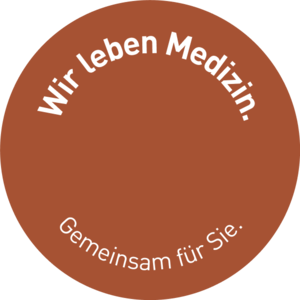 Icon: Wir leben Medizin. Gemeinsam f&uuml;r Sie.