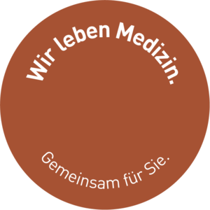 Icon: Wir leben Medizin. Gemeinsam f&uuml;r Sie.