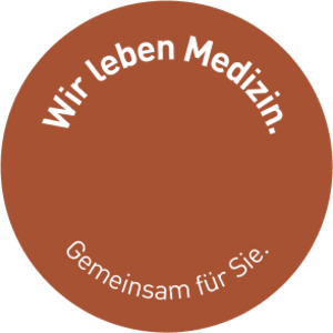 Icon: Wir leben Medizin. Gemeinsam f&uuml;r Sie.