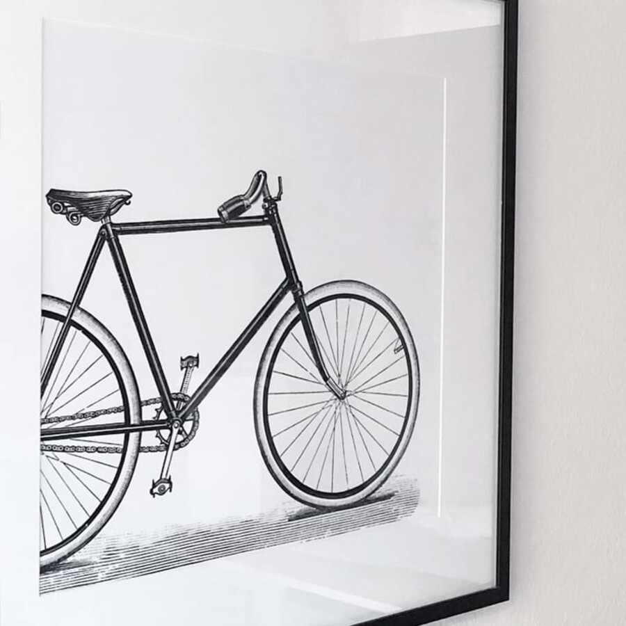 Stilllebenaufnahme eines dekorativen Rennrads in der Praxis.